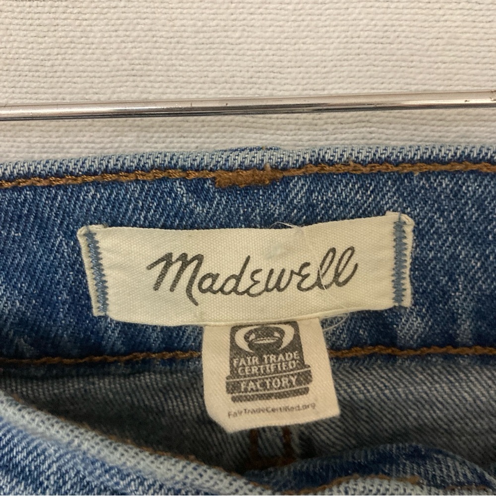 Madewell Women’s Blue Ankle Cropped Jeans Distressed Details Sz 25 - Picture 7 of 16